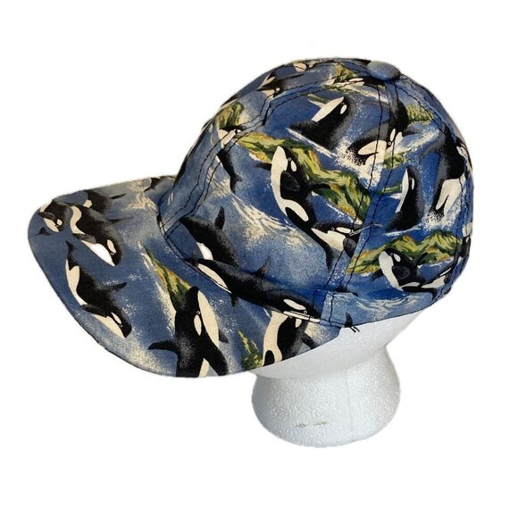 Vintage Orca Killer Whale Made In USA Snapback Hat Infiniti Chic OSFM - Picture 3 of 7